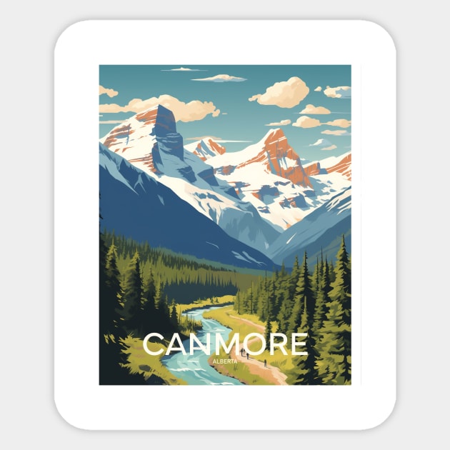 CANMORE Sticker by MarkedArtPrints